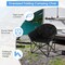 Folding Moon Camping Chair with Padded Seat, Cup Holder and Carrying Bag